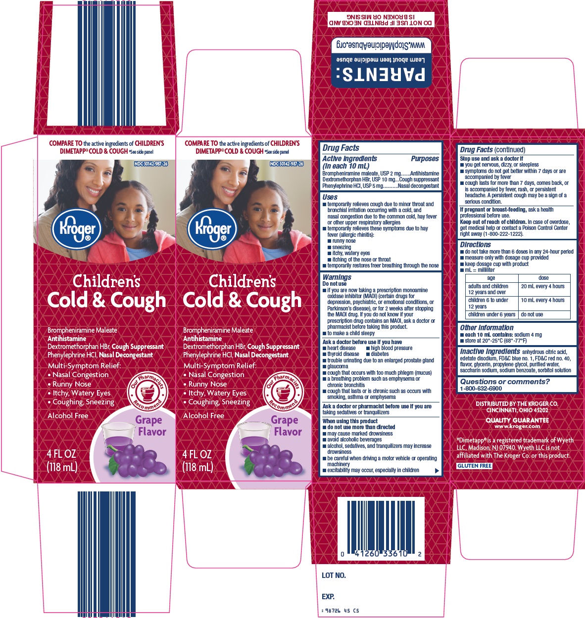 Kroger Children's Cold & Cough image
