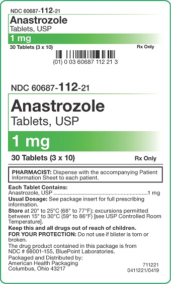 1 mg Anastrozole Tablets Carton