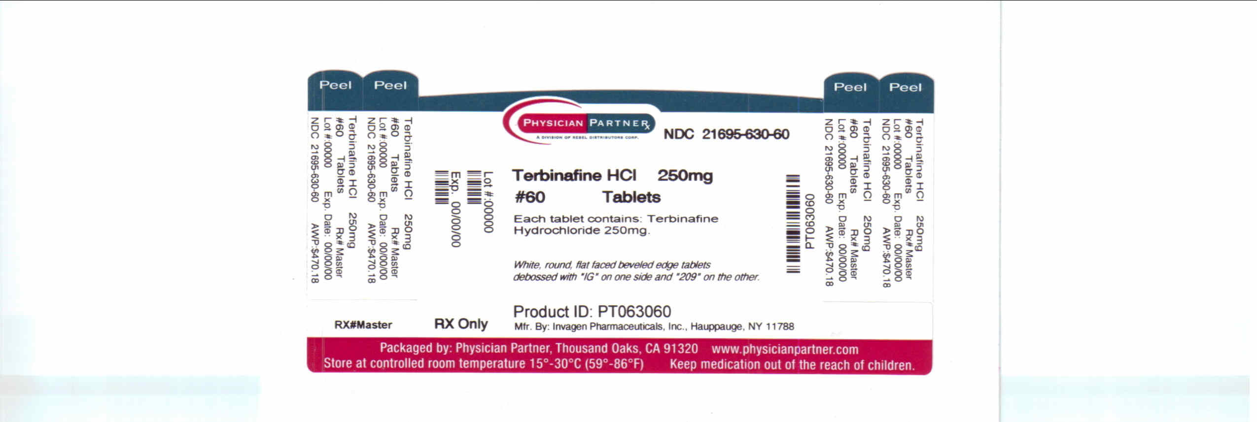 Terbinafine HCl 250mg