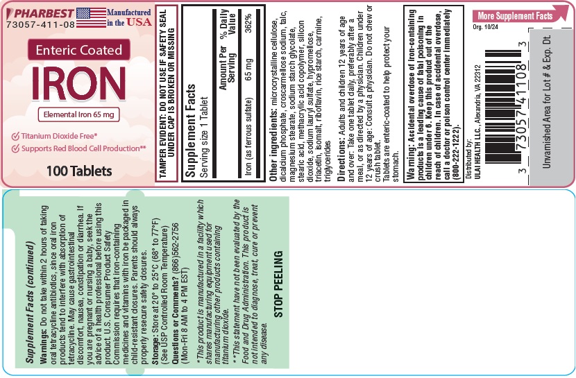 Principal Display Panel - Ulai Enteric Coated Ferrous Sulfate Tablet Product Label