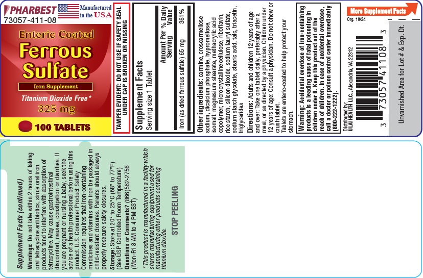 Principal Display Panel - Ulai Enteric Coated Ferrous Sulfate Tablet Product Label