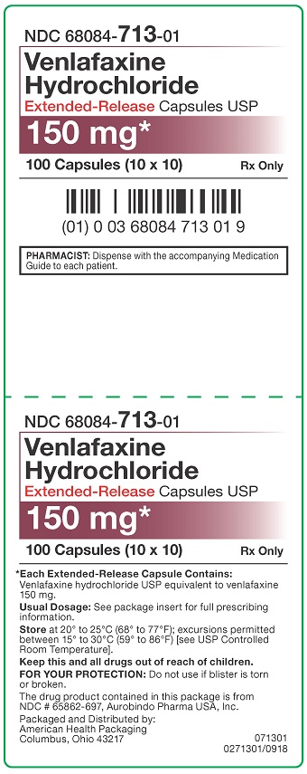 150 mg Venlafaxine HCl ER Capsules Carton