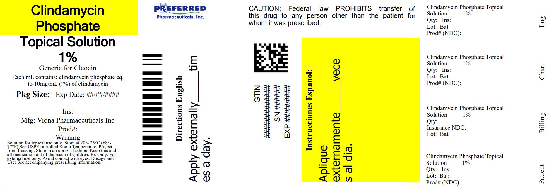 Clindamycin Phosphate Topical Solution 1% 