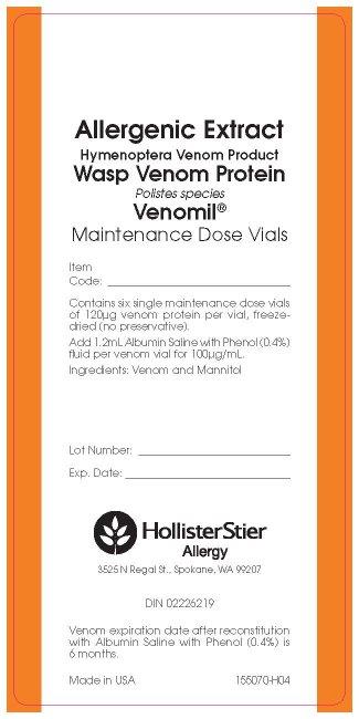 Wasp Venomil Diagnostic Carton Label