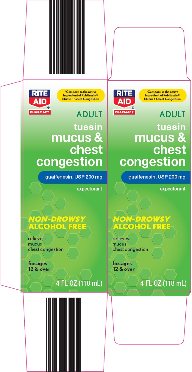 Rite Aid Tussin mucus & chest congestion image 1
