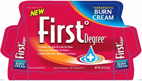 Carton Label - First Degree Therapeutic Burn Cream