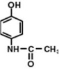 acetaminophen structural formula