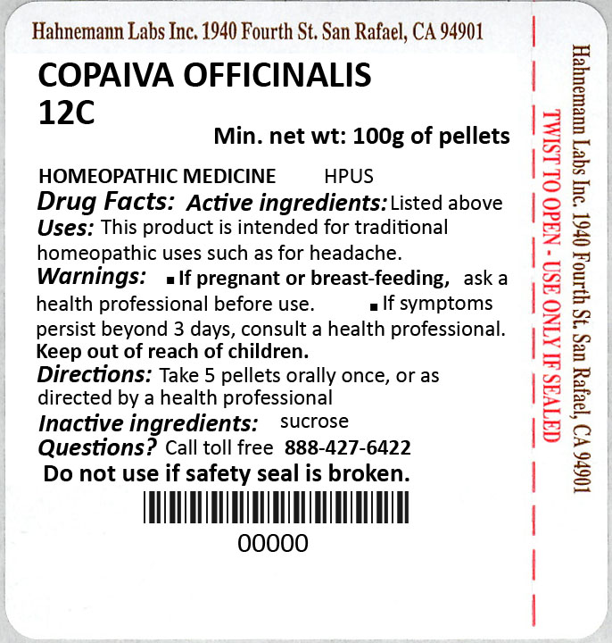 Copaiva Officinalis 12C 100g