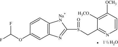 Pantoprazole Structural Formula