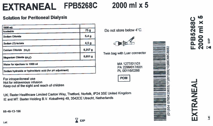 Representative Extraneal Carton Label - FPB5268C