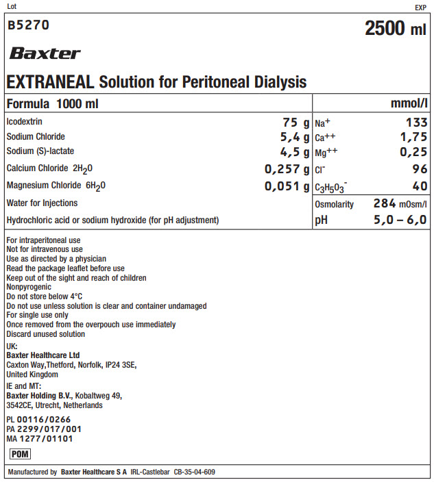 Representative Extraneal Container Label - FPB5270