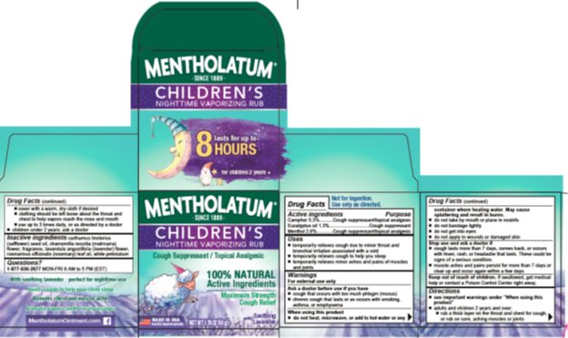 Mentholatum Children's Nighttime Vaporizing Rub
