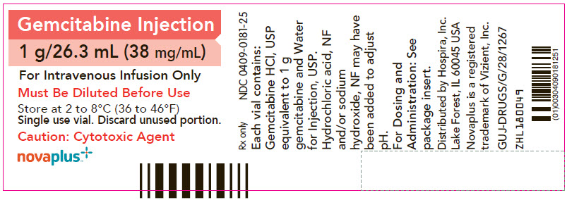 PRINCIPAL DISPLAY PANEL - 1 g/26.3 mL Vial Label