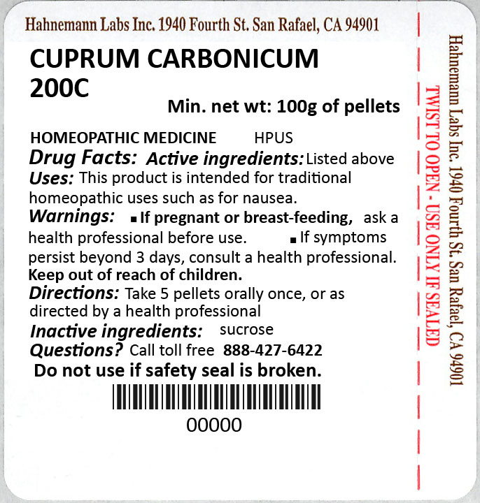 Cuprum Carbonicum 200C 100g