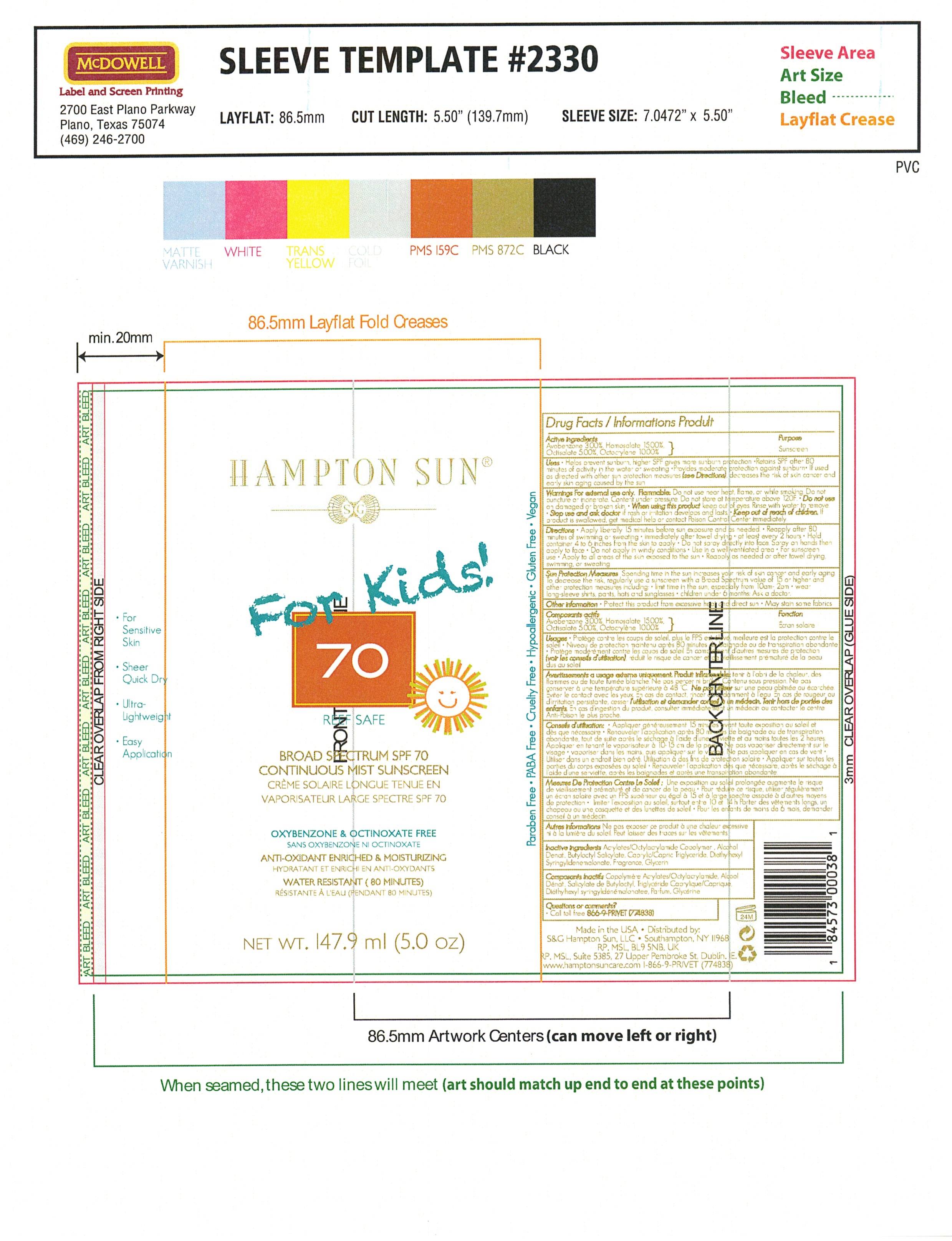 Hampton Sun SPF 70 Sunscreen