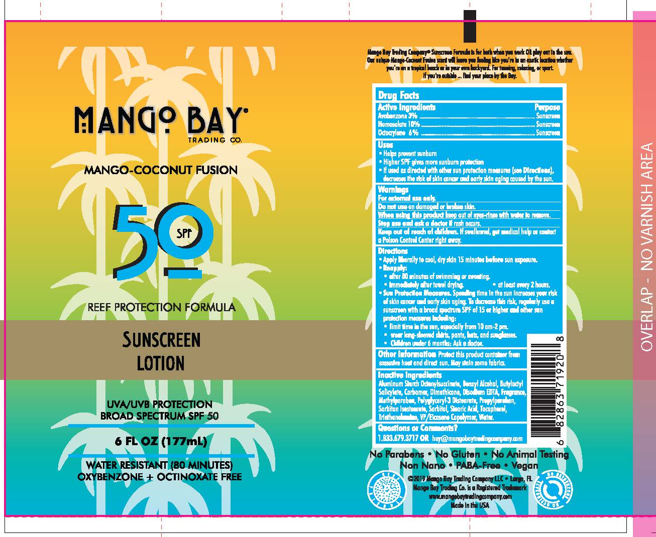 Mango Bay SPF 50 Lotion