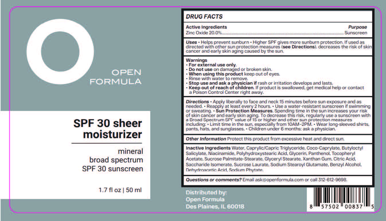 Open Formula SPF 33 Sunscreen