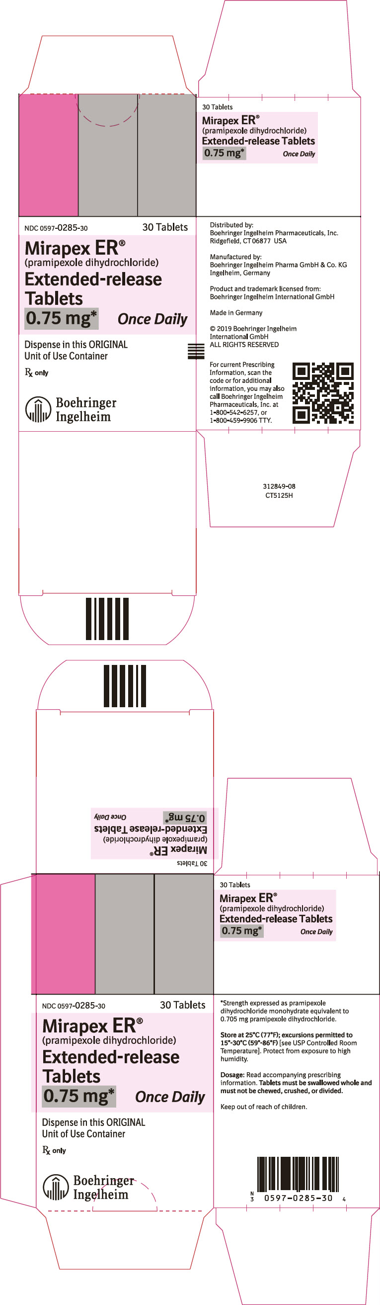 PRINCIPAL DISPLAY PANEL - 0.75 mg Tablet Bottle Carton