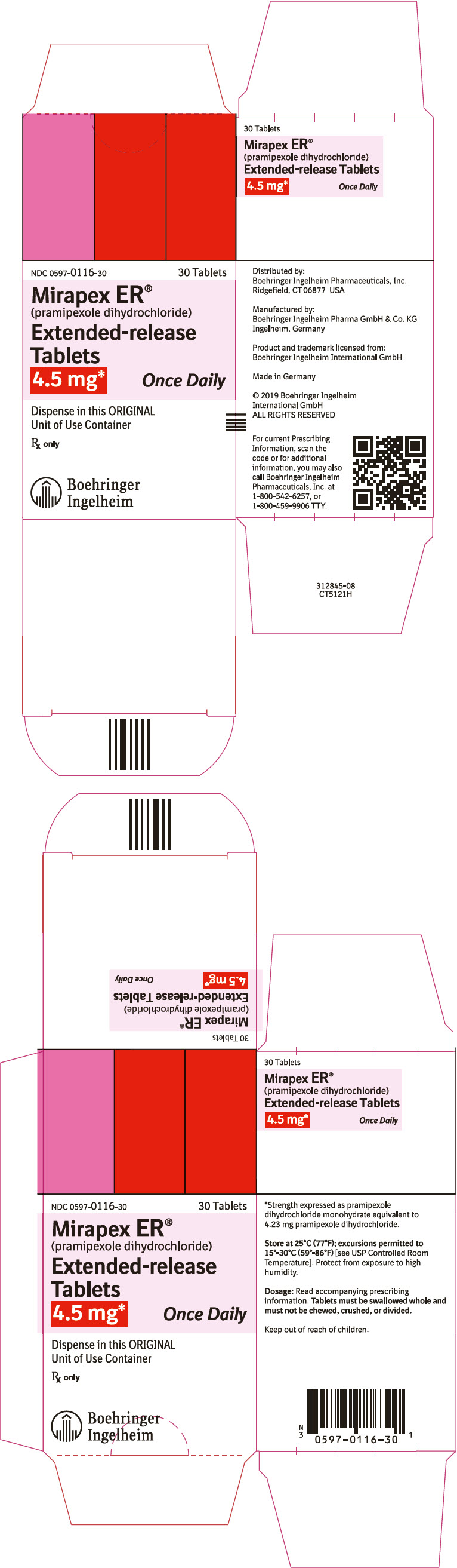 PRINCIPAL DISPLAY PANEL - 4.5 mg Tablet Bottle Carton