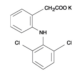 Diclofenac Potassium Structural Formula