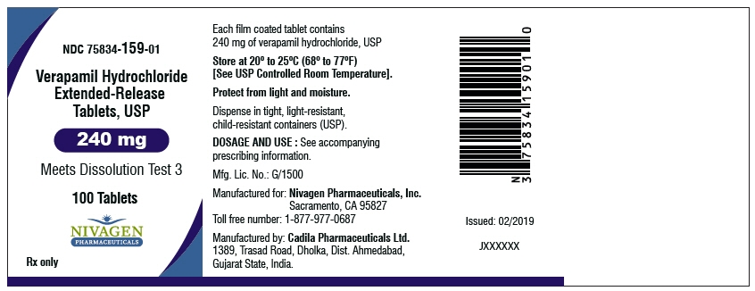 PRINCIPAL DISPLAY PANEL - 240 mg Tablet Bottle Label