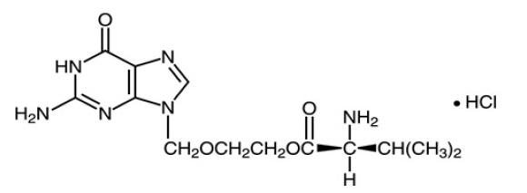 Valacyclovir Structural formula