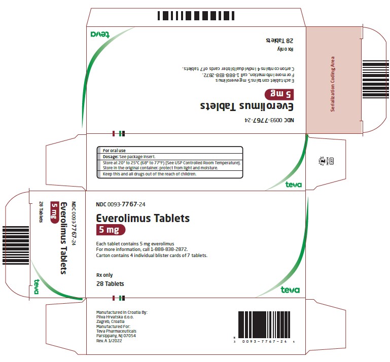 carton, 5 mg, 28 tablets