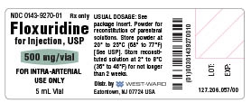 Floxuridine for Injection 500 mg/vial label
