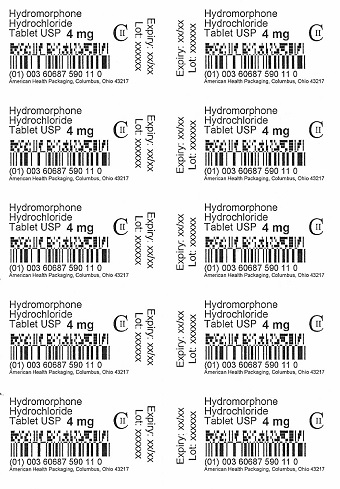4 mg Hydromorphone Hydrochloride Tablet Blister