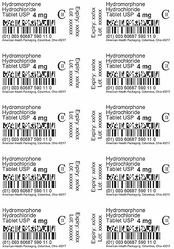 4 mg Hydromorphone HCl Tablet Blister