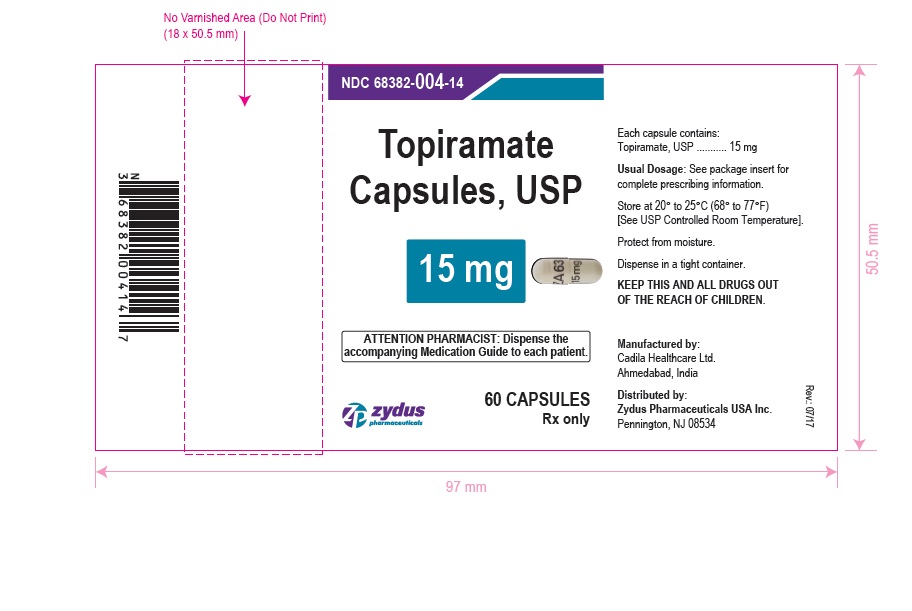 Topiramate Capsules (Sprinkle), 15 mg