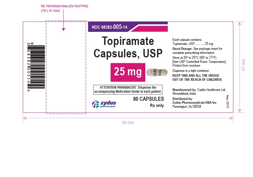 Topiramate Capsules (Sprinkle), 25 mg