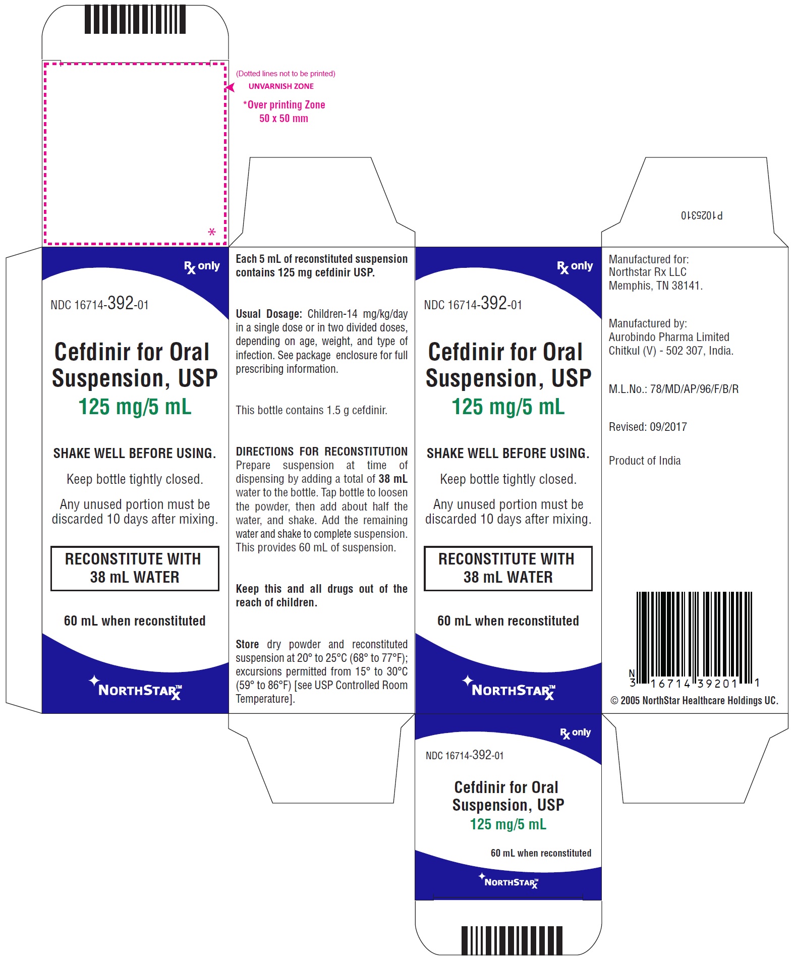 PACKAGE LABEL-PRINCIPAL DISPLAY PANEL - 125 mg/5 mL (60 mL) Carton Label