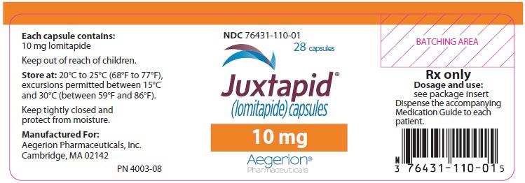 Package Label - Principal Display Panel – 10 mg, 28 ct Capsules