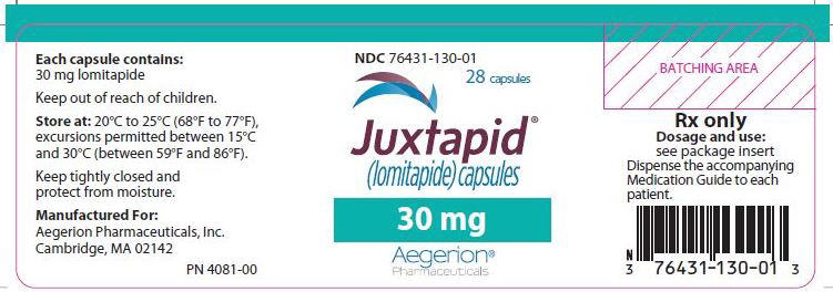 Package Label - Principal Display Panel – 30 mg, 28 ct Capsule