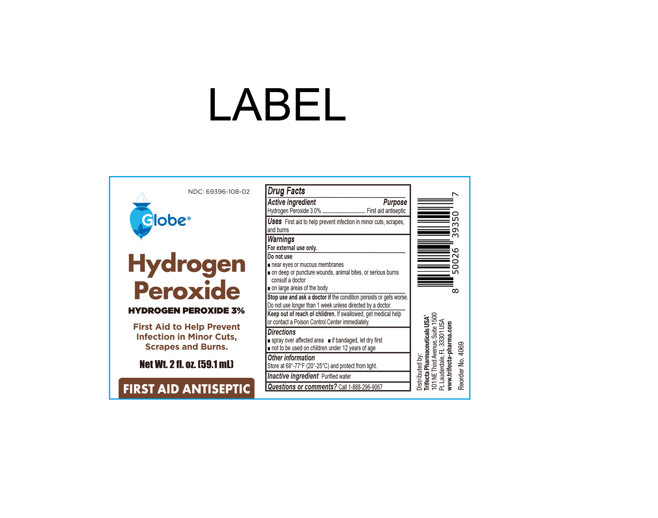 4069 Globe Hydrogen Peroxide Spray 2oz Rev10 060922 CDER