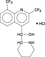 Mefloquine Hydrochloride Chemical Structure