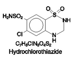 Hydrochlorothiazide Chemical Structure