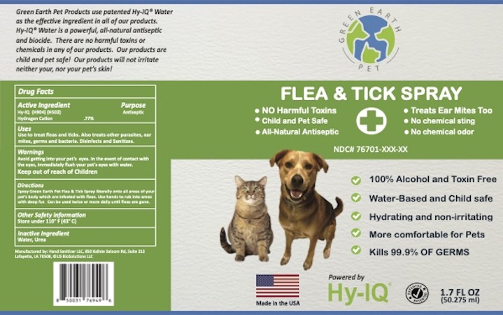 GREEN EARTH PET - 1.7 oz FLEA TICK AND EAR MITE SPRAY copy