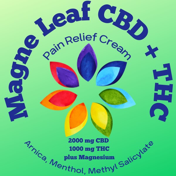 MagneLeaf THC Pain Relief Label