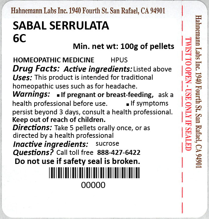 Sabal Serrulata 6C 100g