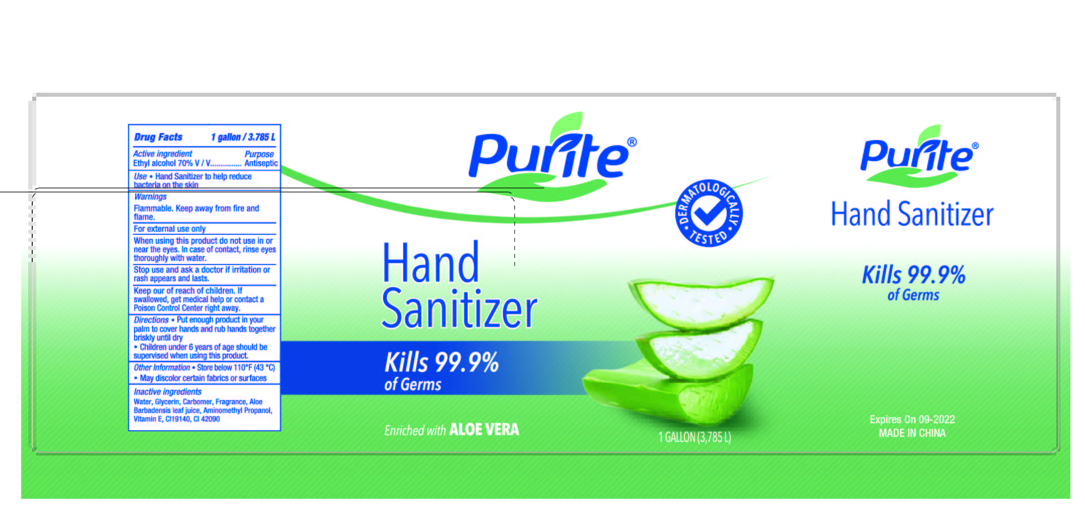 image of hand sanitizer 3785ml
