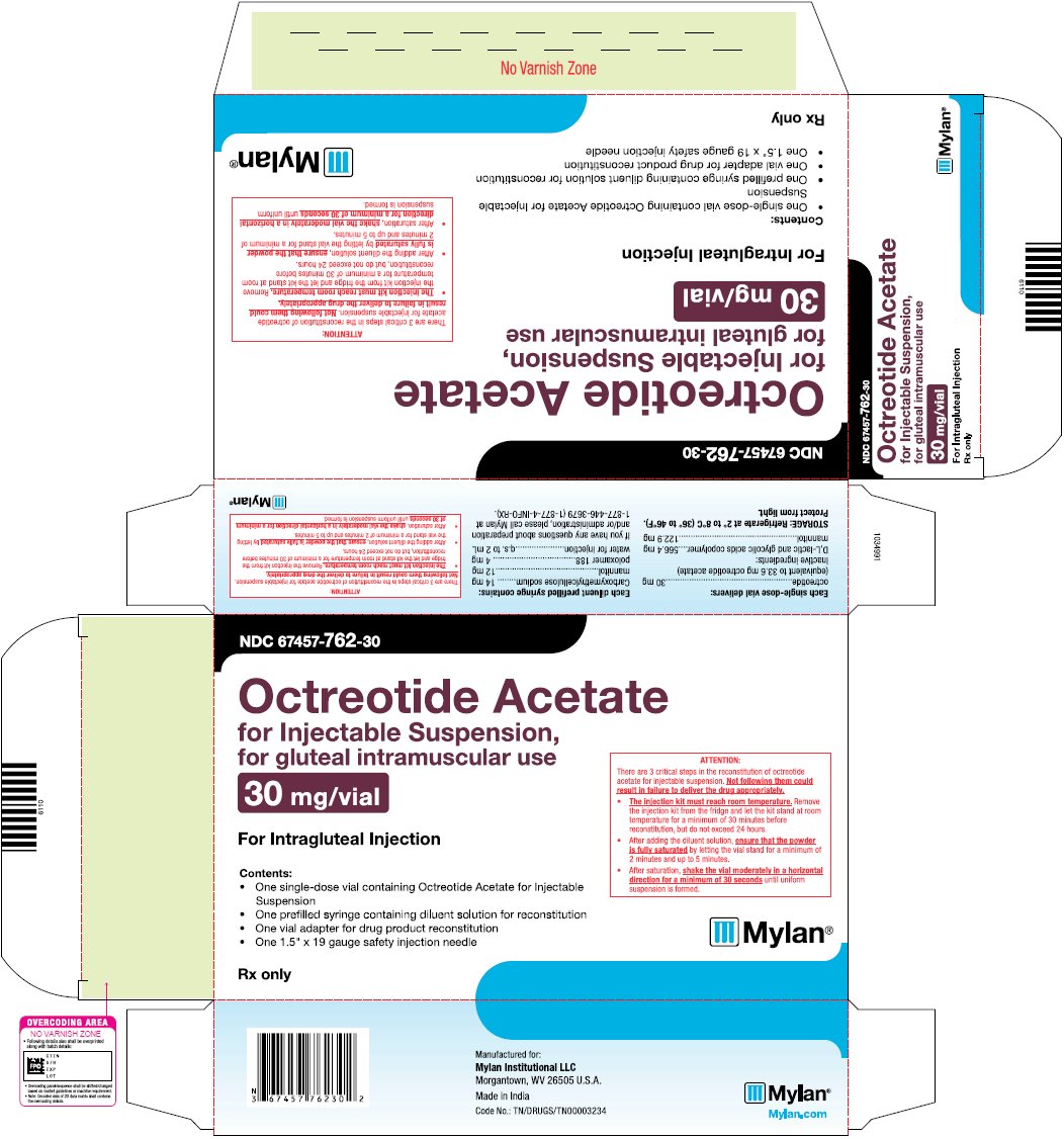 Octreotide Acetate Injection 30 mg/vial Carton Label