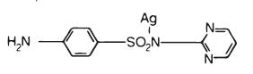 Structure for silver sulfadiazine