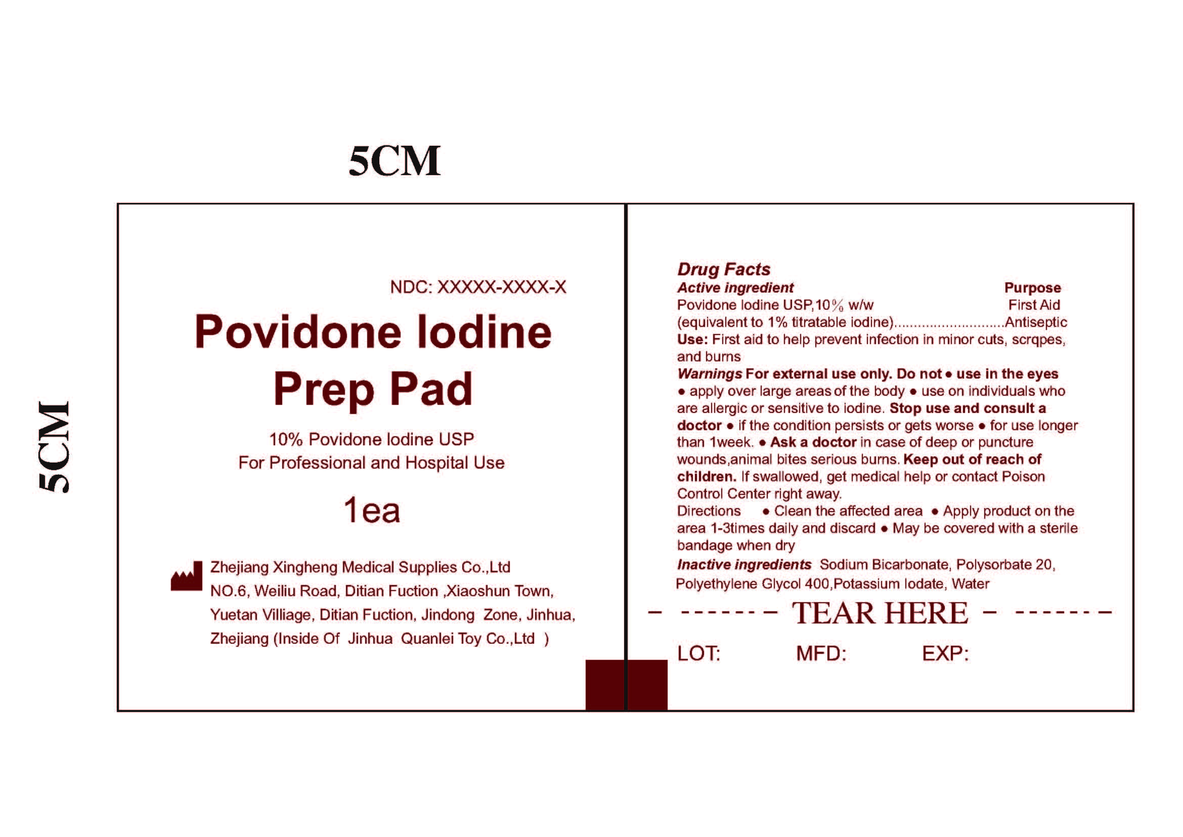 Povidone-Iodine Pad 81636-006-01