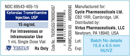 15 mg/mL Vial Label