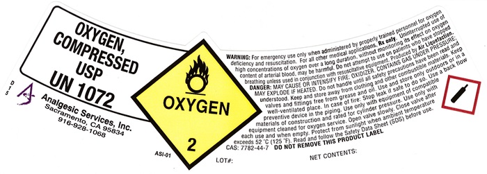 ASI Oxygen Shoulder Label