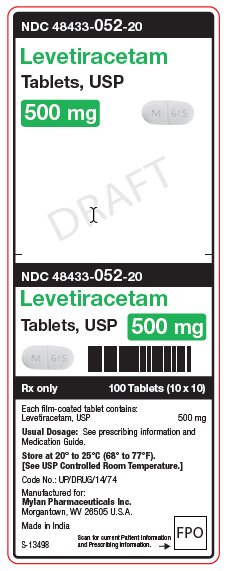 Levetiracetam 500 mg Tablets, USP Unit Carton Label