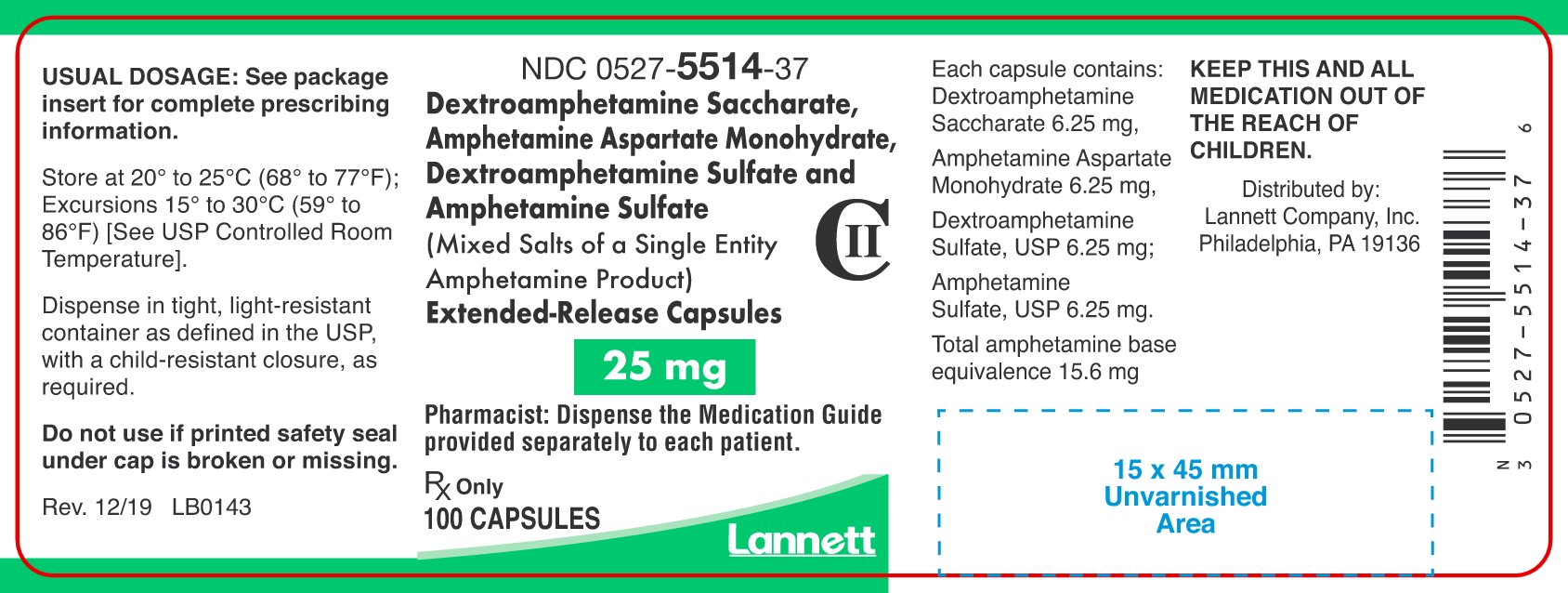 amphetamine-er-container-label-25mg-100ct