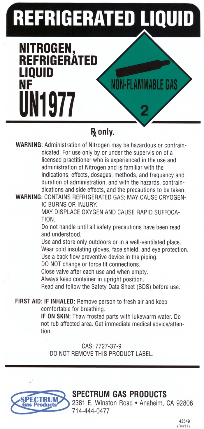 Spectrum Gas Nitrogen Ref Liq